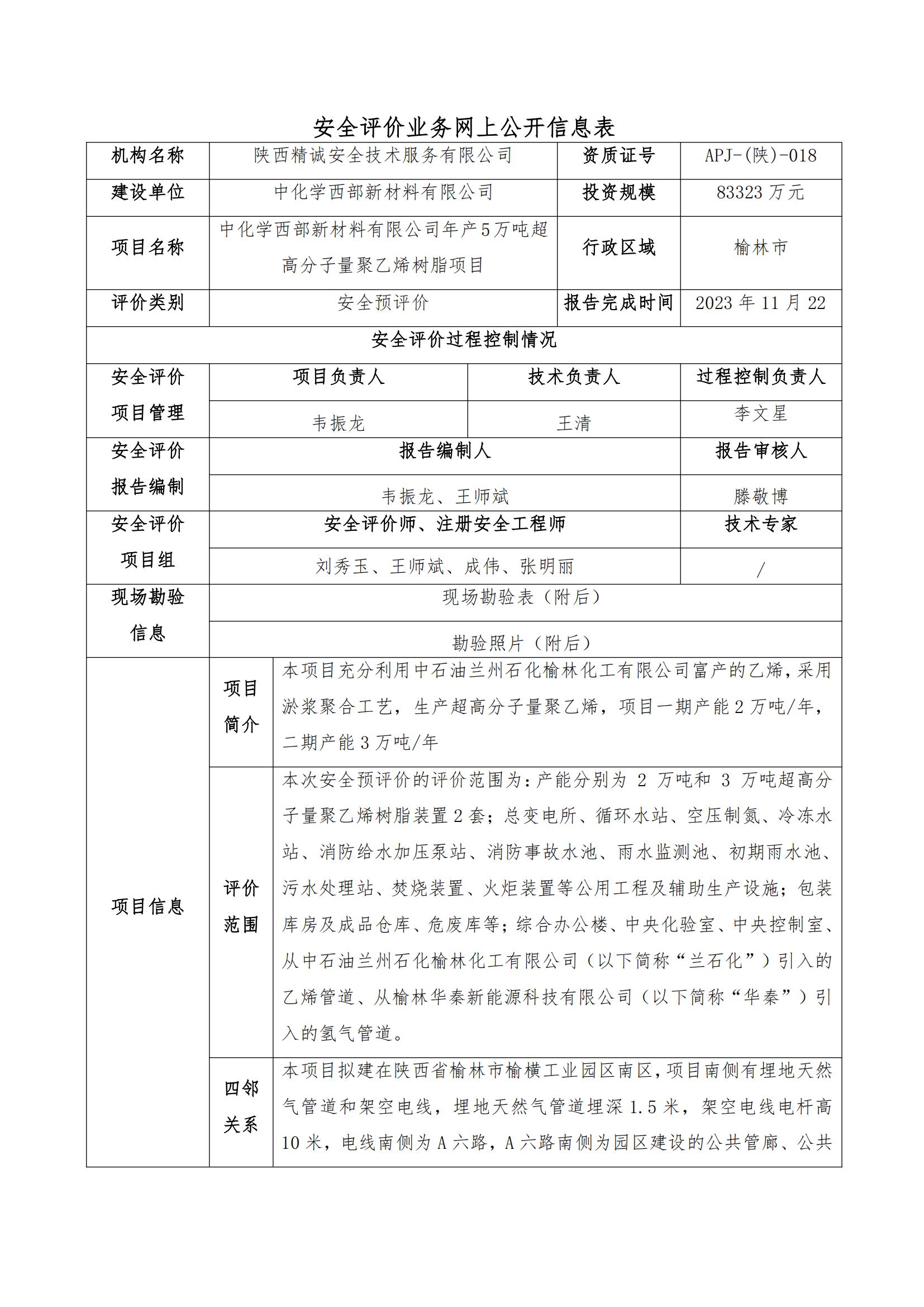 JCAP【2023】029 安全评价业务网上公开信息表-中化学西部新材料有限公司年产5万吨超高分子量聚乙烯树脂项目（周永光）_00.jpg